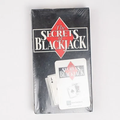 The Secrets of Blackjack VHS 1994 Instructional Gambling Hergott Productions - Image 1 of 4