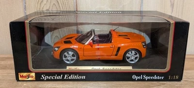 Maisto 1:18 Edición Especial Opel Speedster Naranja #31615 Nuevo En Caja Foto 1 de 4