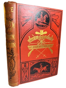 Antique Ornate Victorian Book Gilded Life of John Mytton Routledge Color Plates - Picture 1 of 24