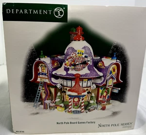 Dept 56 North Pole North Pole Board Games Factory 56789 Hasbro 2005 Unused - Picture 1 of 14