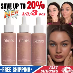 Zeria Sunless Tanning Drops,Self Tanning Drops for Dark Fake Tan 1-3X - Picture 1 of 13