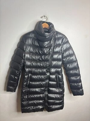 Abrigo de plumón Mackage Parka Trench Jacket para mujer talla pequeña negro 4083 Foto 1 de 4