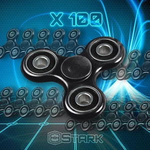 SCHWARZ Hand Spinner Tri Handschmeichler Fokus Schreibtisch Spielzeug EDC ADHS Autismus KINDER ERWACHSENE 100 STCK. - Bild 1 von 6