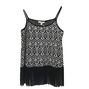 Camisa sin mangas con flecos Freeway para mujer talla pequeña nueva con etiquetas - Imagen 1 de 7