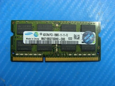 Sager Clevo NP9150 Samsung 4GB Memory RAM PC3-12800S SO-DIMM M471B5273DH0-CK0 - Image 1 of 2