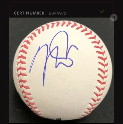 MIKE TROUT Signed JSA Full LOA Autographed Official Major League Baseball OMLB - Image 1 of 4