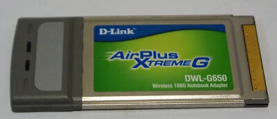 D-Link AirPlus Xtreme G 2.4GHz High Speed Wireless Cardbus Adapter DWL-G650 - Image 1 of 4