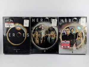 HEROES TV Show DVD Lot of 3 Sets (Seasons 1 2 3) Box Sets NEW / SEALED Superhero - Picture 1 of 9