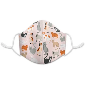 Cotton Face Mask Cat Mix Pink Punch Studio 41011 - Picture 1 of 1