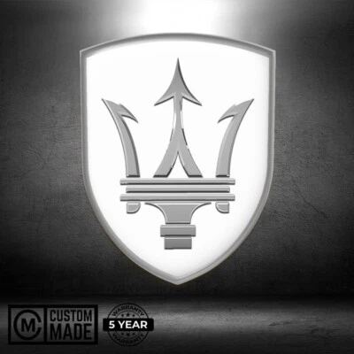 Pegatina Maserati | Calcomanía insignia guardabarros | Logotipo lateral maletero parachoques portátil etc. Foto 1 de 4