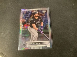 2022 Topps Chrome Logofractor MLB Mega Holo Refractor Ryan Vilade RC #63 Rookie - Picture 1 of 3