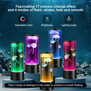 Jellyfish Lamp Aquarium Jellyfish Lava Lamp Jellyfish Mood Lamp Night Lights - Picture 1 of 10