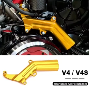 Supporto liquido freno posteriore accessori supporto olio per Ducati Streetfighter V4 V4S - Foto 1 di 10
