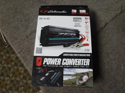 *NUEVO* Schumacher 128 V, 750 W, 1500 Peek W 2 salidas inversor de corriente PI-750 Foto 1 de 4