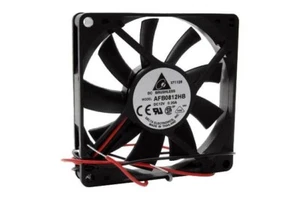 NEW 80mm*15mm Ball Bearing Fan Delta AFB0812HB 12VDC 12V 2-Wire - Picture 1 of 3