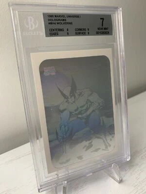 1990 Impel Marvel Universe 1 Holograms set #MH4 Wolverine Graded BGS 7 ⬜️ Pop 4 - Image 1 of 2