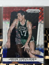 2013-14 Prizm Prizms Red White and Blue Mosaic Celtics Card #220 John Havlicek
