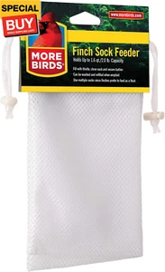 Finch Sock Bird Feeder, Nyjer or Thistle Seed, 2 lb Seed Capacity, 2 Pack - Picture 1 of 7