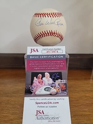PEE WEE REESE FIRMADO SOLO CERTIFICADO DE AUTENTICIDAD JSA béisbol-Salón de la Fama-Brooklyn Dodgers  Foto 1 de 4