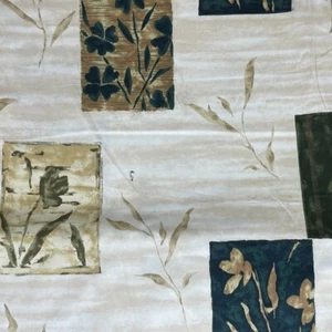 PRESTIGIOUS JAPONICA Cotton Fabric Abstract Print Curtain Upholstery 54" CREAM - Picture 1 of 4