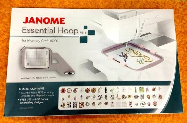 Janome RE18 Essential Embroidery Machine Hoop New - Image 1 of 1