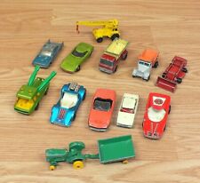 Lot of 12 Vintage Matchbox Diecast Collectible Cars / Trucks / Vehicles *Lesney*