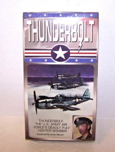 THUNDERBOLT P-47 VHS VIDEO TAPE US ARMY AIRFORCE FIGHTER BOMBER JAMES STEWART - Imagen 1 de 2