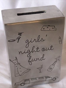 Bank Collectible Bombay Duck London Silver Cast Aluminum Girl’s Night Out Fund - Picture 1 of 6