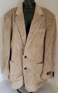 Thomas Hill Ltd Mens Blazer Jacket Coat Size 44 L Long Brown Corduroy - Picture 1 of 24