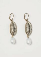Giambattista Valli H&M Freshwa Pearl earrings with sparkly lip - PREMIUM QUALITY