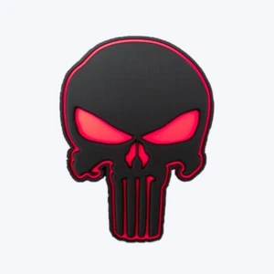 The Punisher SEAL SKULL 3D PVC Rubber Loop&Hook Patch Black - Picture 1 of 3