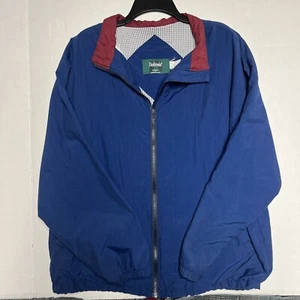 Vintage Dunbrooke 90s Blue Red Color Ladies Storm Windbreaker Jacket Lg Women - Picture 1 of 7