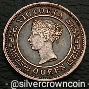 Ceylon British 1/4 Cent 1870. Sri Lanka. KM#90. Quarter Penny coin. Farthing. H - Picture 1 of 7