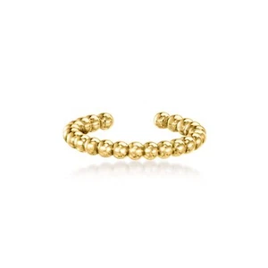 Pure Collection by Ross-Simons 14kt Yellow Gold Beaded Ear Cuff - Picture 1 of 5