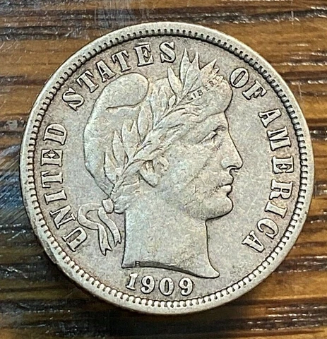 1909 Barber Dime Choice Original Choice XF CHN Cover