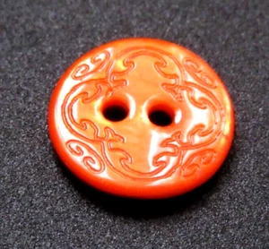10x PERLMUTT Knöpfe 14mm feinstes MUSTER GRAVUR Blume Mandala EDEL KN-12 - Bild 1 von 6