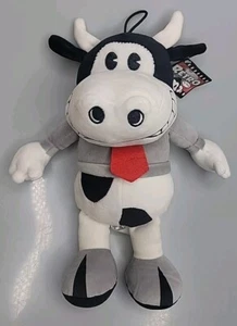 NWT Fiesta Toys Retro Gordy The Cow 11" Black & White Stuffed Animal Plush - Picture 1 of 8