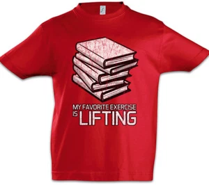 My Favorite Exercise Is Lifting Boys T-Shirt Teacher Books Professor Love Fun - Picture 1 of 1