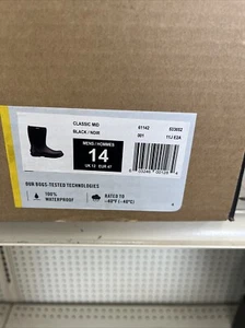 Bogs Men's Classic Insulated Waterproof Work Boot - Round Toe - 61142-001 - Picture 1 of 3