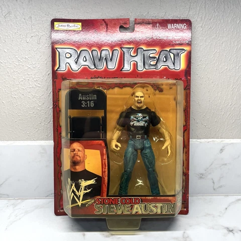 STONE COLD STEVE AUSTIN Jakks WWF 1999 Raw Heat 3:16 Chair Action Figure Cover