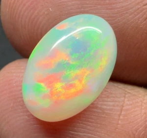 Natural Opal Gemstone, Honeycomb Opal, Fire Opal, Opal Cabochon 3.5 Carat - Picture 1 of 7