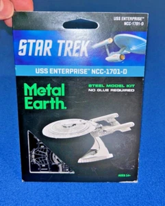 Fascinations Metal Earth 3D Steel Model Kit Star Trek USS Enterprise NCC-1701-D - Picture 1 of 10