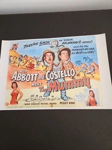 Bud Abbott und Lou Costello treffen die Mumie Poster Druck 18"x12" - Bild 1 von 8