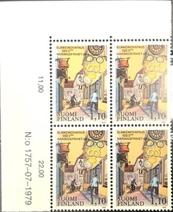 Finland #Mi847 MNH 1979 Freedom Trade [UL Corner Block][623] - Picture 1 of 1