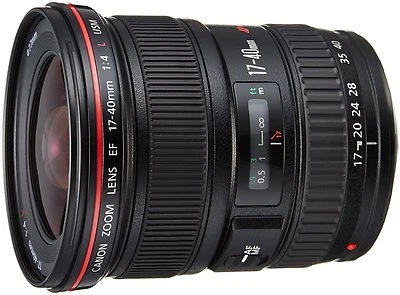 Canon Wide Angle zoom lens EF17-40mm F4L USM for Full Size New - Image 1 of 3