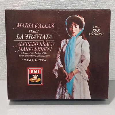 CD Maria Callas Verdi La Traviata Live 1958 Recording Lisbon Franco Ghione - EMI - Bild 1 von 3