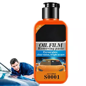 Windshield Oil Film Cleaner 120ml Glass Film Removal Agent Car Windshield Clean - Picture 1 of 9