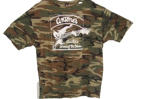 Antones Austin Texas Home Of The Blues Guitar Logo All-Over CAMO T-Shirt XL - Picture 1 of 6
