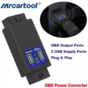 OBD2 Male to Female Splitter Converter Adapters 16 Pin Plug Diagnostic Connector - Imagen 1 de 12