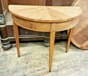 Biedermeier Demi Lune, Wandtisch, Rüster um 1840,  - Bild 1 von 5
